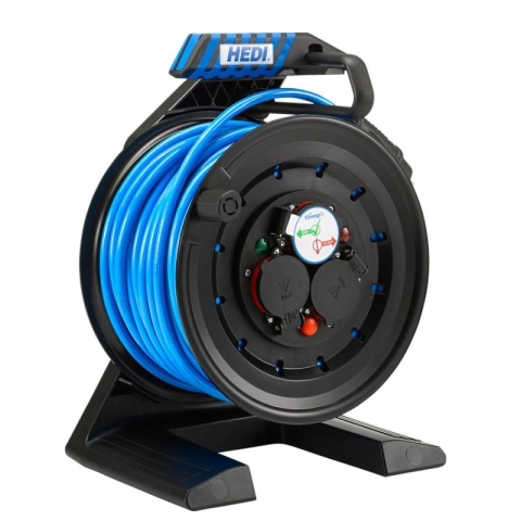 HEDI Vollkunststoff-Kabeltrommel COMPANION 40m 3G1,5 mit Kabeldruck