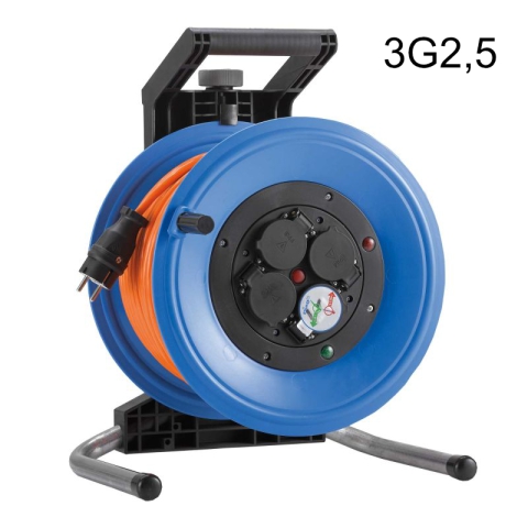 HEDI Kunststoff-Kabeltrommel Professional Plus 320 mm, 40 m, 3G2,5